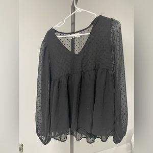 URBAN OUTFITTERS PEPLUM TOP WORN ONCE